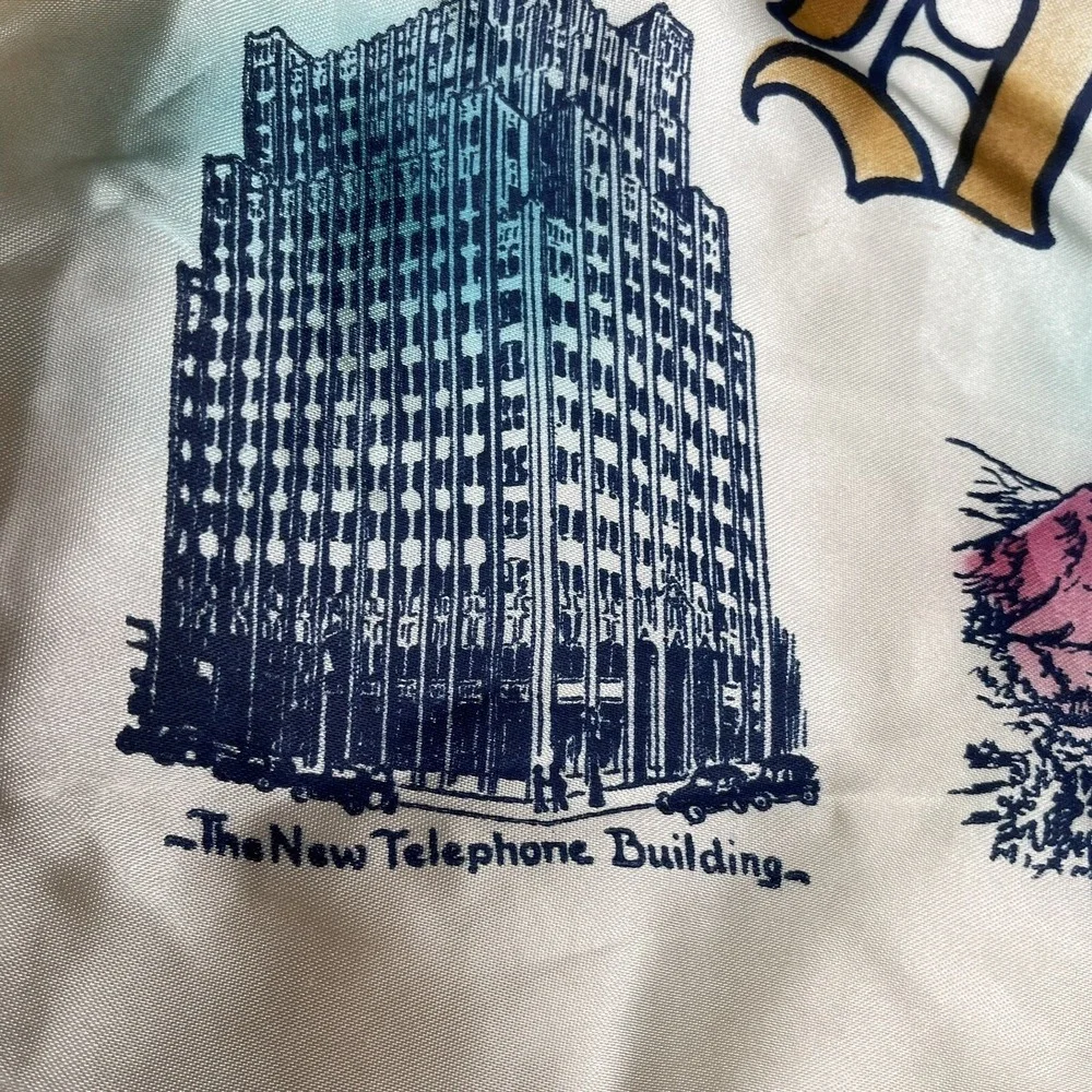 Vintage‎ Souvenir of Denver Satin &Fringe Pillowcase Square 17